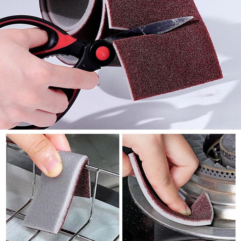 Кухонная губка Magic Sponge Eraser Карборундовая щетка для удаления ржавчины Очищающая щетка для удаления накипи Чистящая губка для варочной поверхности Кастрюли Посуда Губки