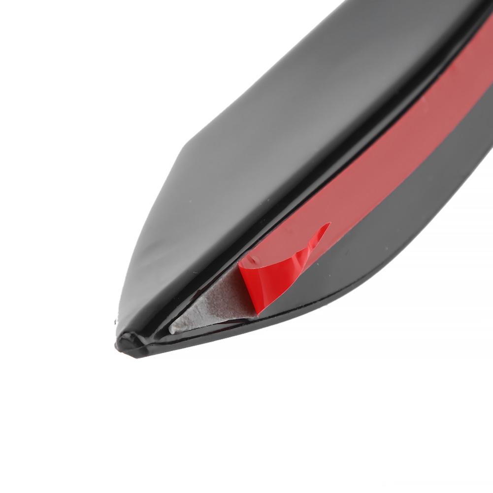 6Pcs Gloss Black Car Front Bumper Wind Knife Trims Front Bar Universal