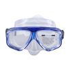 Diving Goggles with Nose Cover Wide View Anti Fog Tempered Glass Lens Silicone Snorkel Scuba