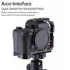 Полуклетка для камеры, подходящая для Lumix S1R II S1 II S1 IIE, с пластиной Arca, резьбами 1/4 и 3/8 для штатива, стабилизатора