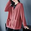 Jacket Women's Large Size Loose Casual Cardigan Jacket Soft Loose Comfortable Peplum Jacket