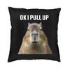Nordic Don'T Worry Be Capy Cute Capybara Sofa Cushion Cover Soft Animal Pillow Case Home Decor Pillowcase