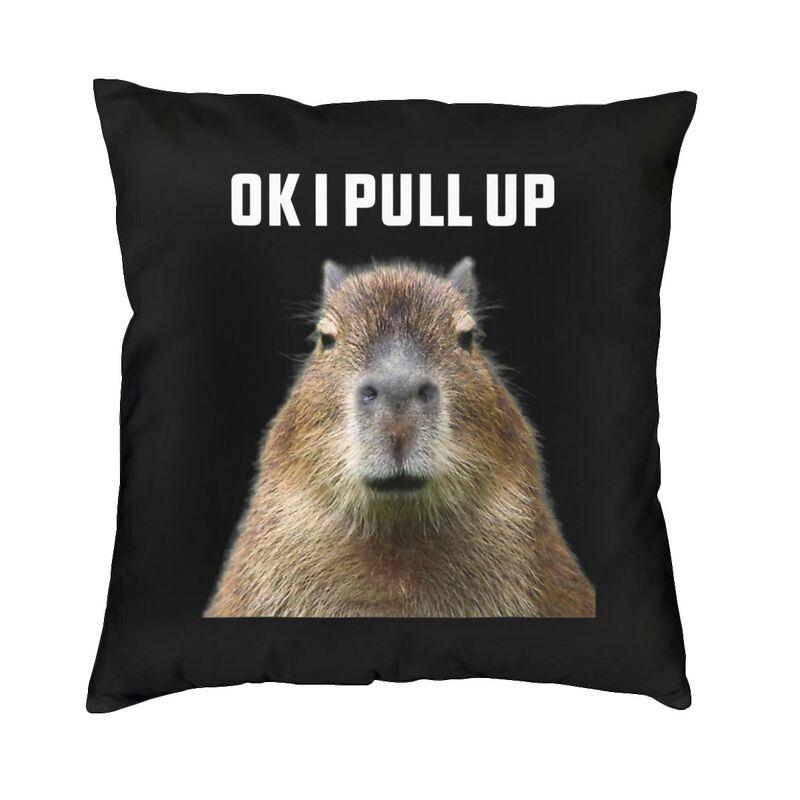Nordic Don'T Worry Be Capy Cute Capybara Sofa Cushion Cover Soft Animal Pillow Case Home Decor Pillowcase