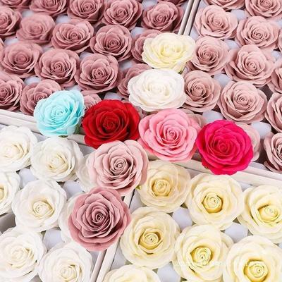 25 шт. букет из мыльных роз на День святого Валентина, набор для DIY, искусственные цветы, подарочный набор, долговечная реалистичная композиция из мыльных цветов