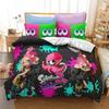 3D Printed Game Splatoons Comfortable Duvet Quilt Cover Pillowcase Bedding Set Children Bedroom Decoration Home Textile