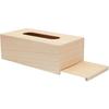Distributeur de mouchoirs - ARTEMIO - Bois - 25x13x9 cm - Personnalisable - Marron