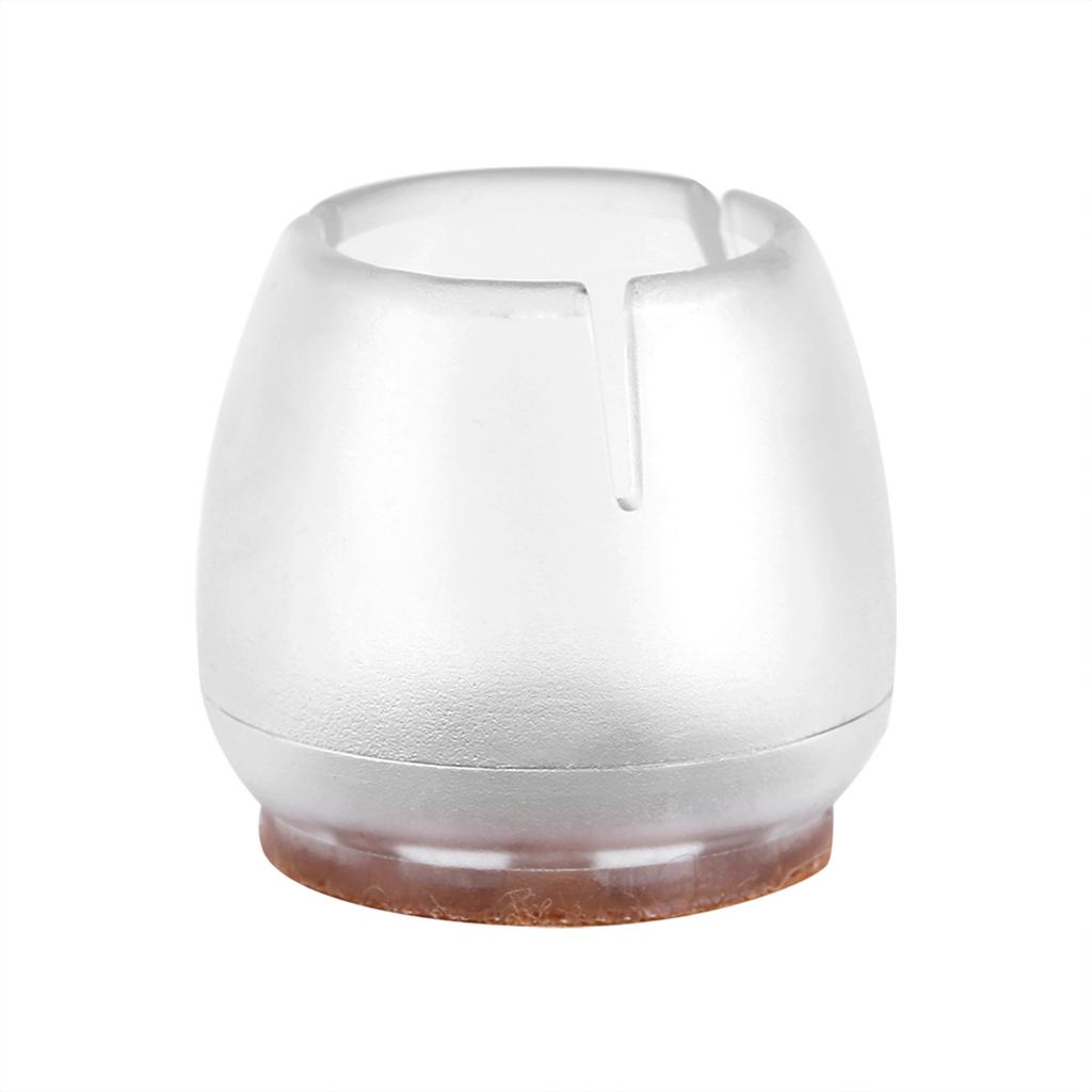 16Pcs Transparent PVC Table Chair Furniture Leg Non Slip Foot Cap Cups Cover Floor Protector