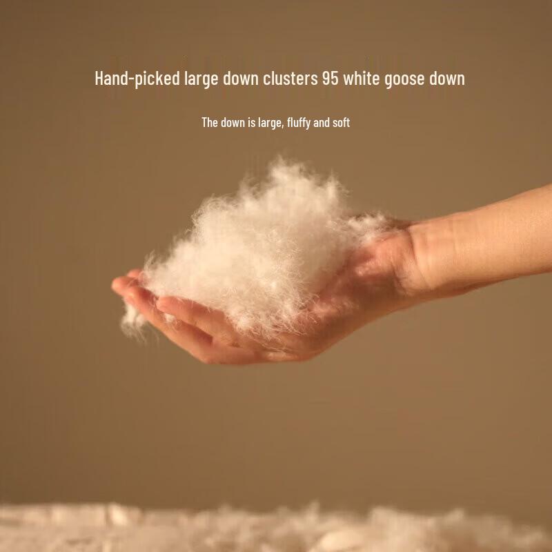 Премиальная подушка для спящих на боку с 95% белого гусиного пуха