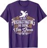 Not Procrastinating Side Quests Funny RPG Gamer Dragons T-Shirt Tops T Shirt Latest Cosie Cotton Men T Shirts Design