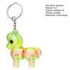 Multi Jointed Horse Keychain Gradient Color 3D Printed Animal Figurine Miniature Horse Pendant Backpack Bag Desk Decoration