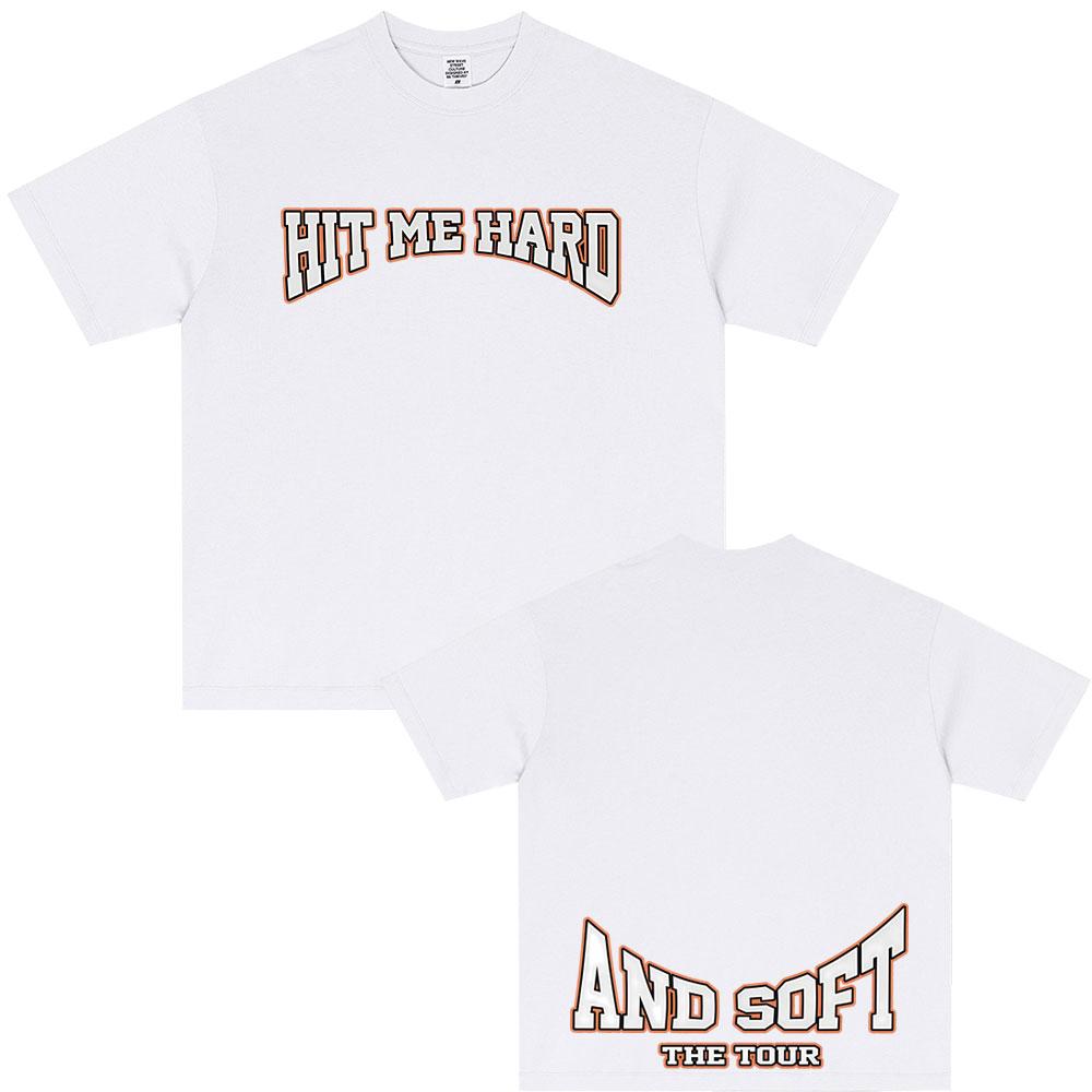 Hit Me Hard and Soft Tour 2025 Hot Sale Fan T Shirt Unisex Women Fashion Pop Music Tshirts Casual Oversized Short Sleeve Tshirt