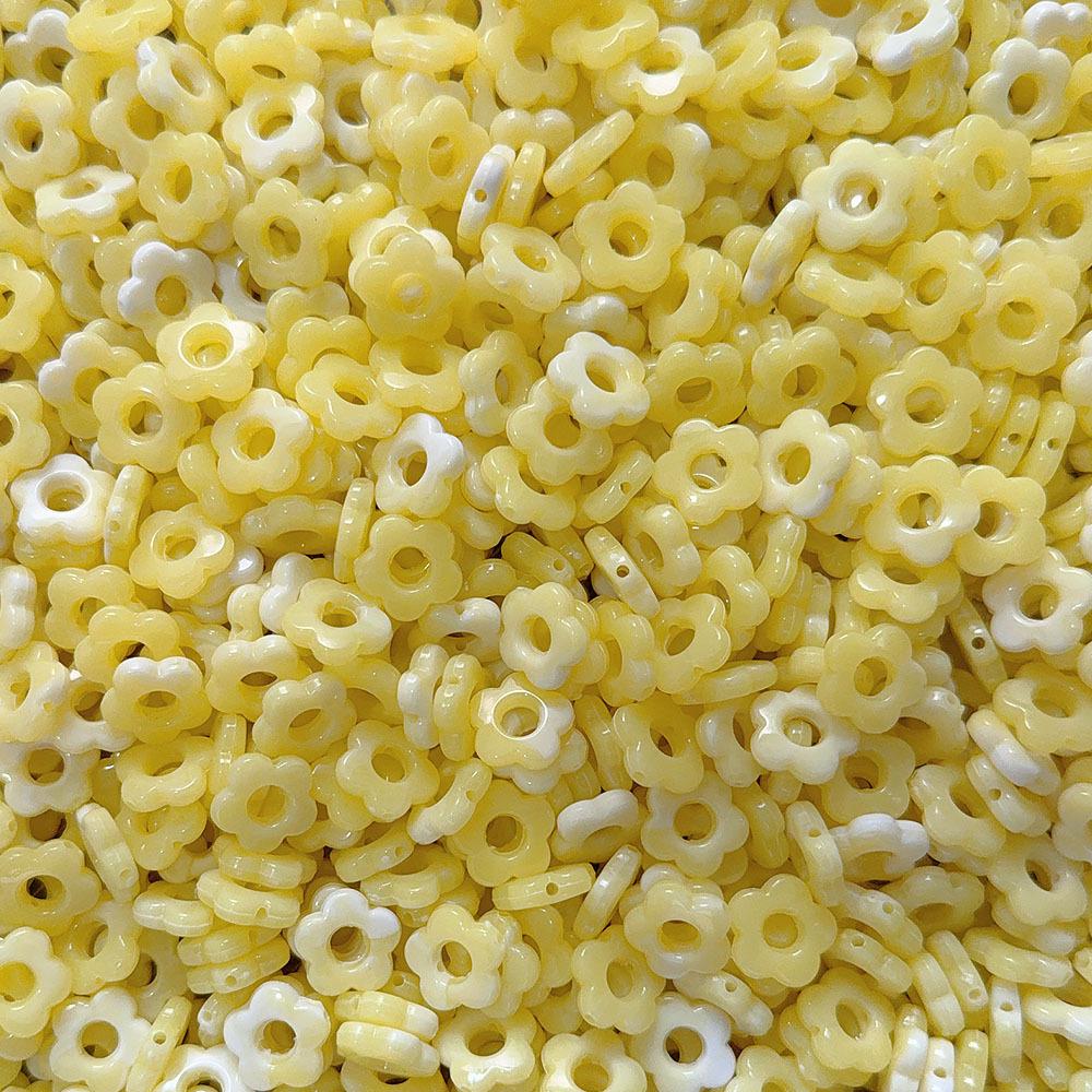 Акриловые ретро-градиентные пятилепестковые бусины для самостоятельного изготовления украшений и аксессуаров для волос