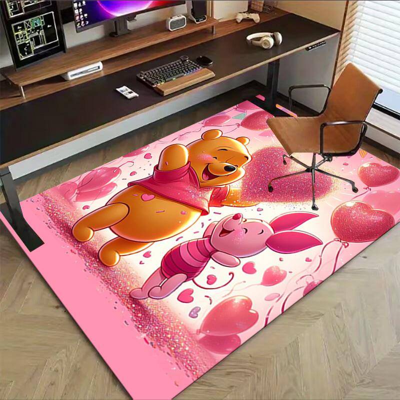Piglet Winnie Pooh Celebrate Love Carpet For Playroom Bedroom Living Room Sofa Home Decorkids Game Area Rug Nonslip Floor Mat