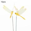 10шт искусственная имитация стрекозы колья открытый сад двор газон украшения