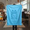 1PC Argentina National Football Team Print Flannel Blanket, High quality All Seasons, Home Decor, Warmth and Comfort, Perfect for Christmas Gifts
