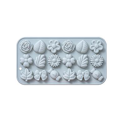 1 шт. 18 полостей, силиконовые формы для цветов, формы для конфет в виде роз, формочки в виде листьев роз, формочки для пудинга, мыла, печенья