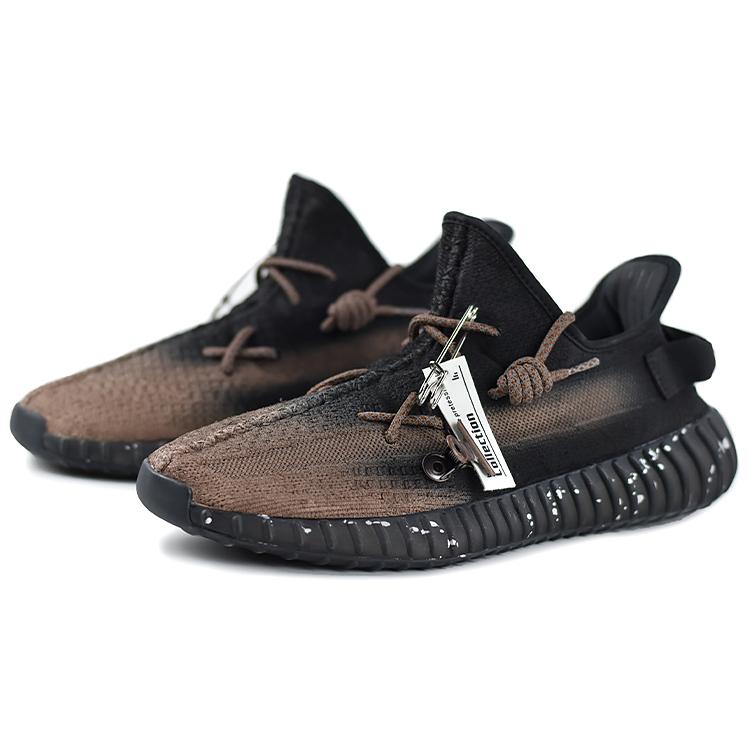 adidas Оригинальные Yeezy Boost 350 V2 Змеиный Потертый Удобные Нескользящие Низкие Повседневные Кроссовки Унисекс Черный Коричневый HQ4540(Team679-LM)