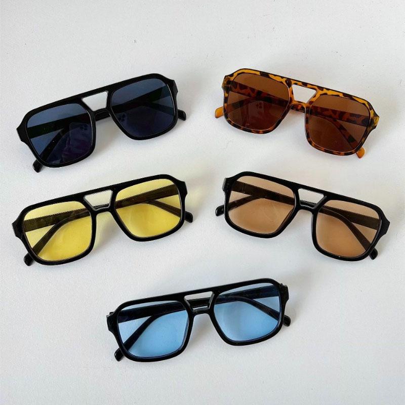 New Large Frame Square Sunglasses gentlemen's Pilot Fashion Sun Glasses gentlemen  Designer Vintage Eyewear UV400 Oculos De Sol