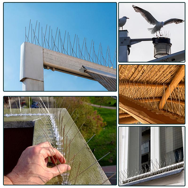 1 шт. шипы для голубей из нержавеющей стали и отпугиватель птиц 25 см балконный отпугиватель птиц набор колючих гвоздей борьба с вредителями