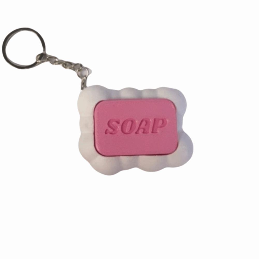 Press-Type Calming Keychain Keys Stress Relief Keyboard Clicker Key Chain Decompression Gift