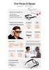 MT3 AI Smart Glasses: Real-time Translation, Video & Photo Capture, Object Recognition, Calls, Music, Bluetooth Retro Earphones