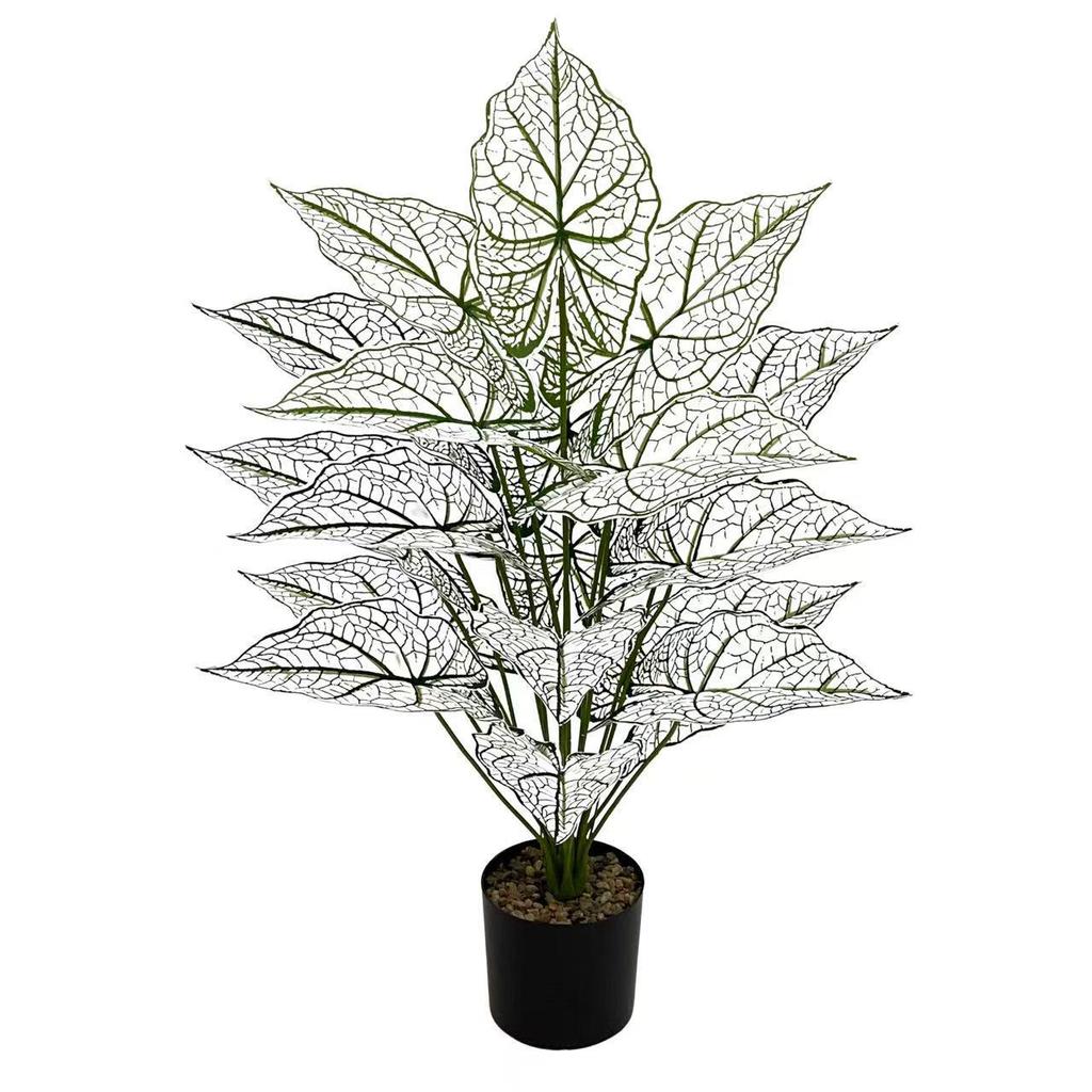 Nordic Style Taro Leaf Green Plant for Home Decor and Garden Landscaping