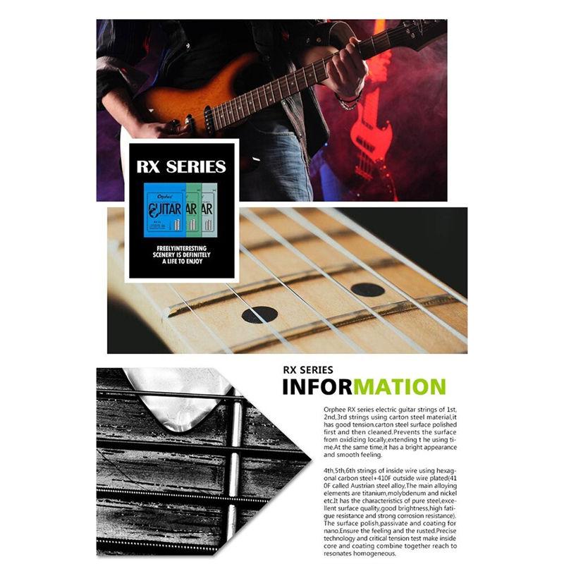 Полноразмерные струны Струны для электрогитары Полный набор калибров 9-42 10-46 11-50 GZW