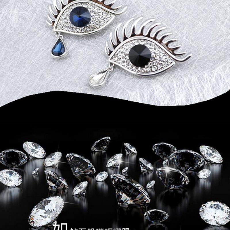 Дизайн "Ангельские слезы" Брошь Кристальная подвеска Значок Брошь Зажим для шарфа Декор Капля KTJ