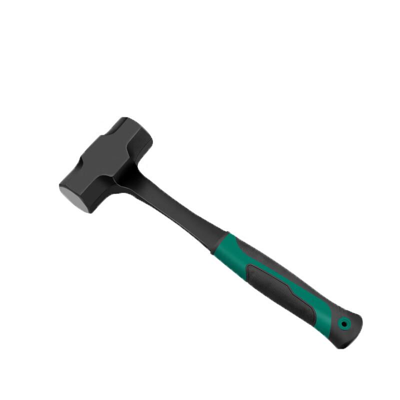 3 lb Green Fiberglass Handle Octagonal Hammer