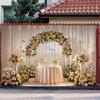 1 шт. Элегантный цветочный арочный полиэстеровый фон для свадеб, праздничных вечеринок, домашних и садовых торжеств, студийного фона и мероприятий на открытом воздухе