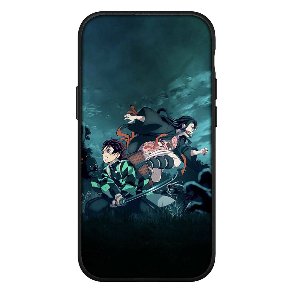 Для iPhone 16 15 Xiaomi Redmi Note 13 12 11 Pro Max X 9 14 XR Samsung Galaxy S24 S23 Plus Huawei OPPO Muichiro Tokito Tanjirou Demon Slayer чехол для телефона