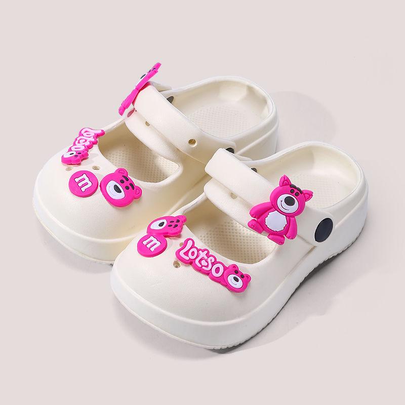 Нескользящие летние сандалии принцессы для девочек - пляжная обувь для детей