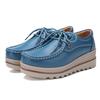 Women Platform Sneakers Genuine Leather Shoes Casual Shoes Ladies Thick Sole Flat Comfort Loafers