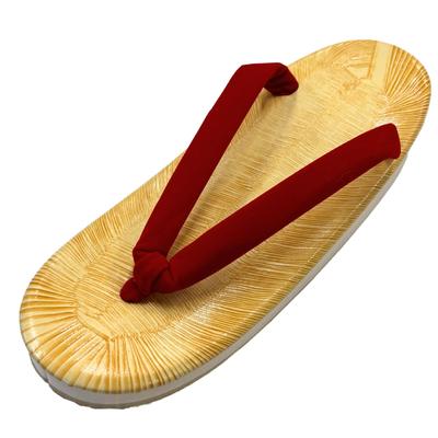 Setta Yellow Sponge Мягкая и мягкая на Сделано в овальном красном цвете M [Edoten] Сандалии, Татами, Подошва, Ноги, Япония, Женские, Форма, Стринги, (Средняя)