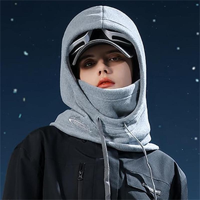 1 шт., термобалаклава унисекс, ветрозащитная флисовая шапка-снуд с капюшоном, утеплитель для шеи, маска для лица для катания на лыжах, езды на велосипеде, ходьбы