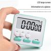 Customizable Kitchen Timer and Alarm Clock with Labeling Option for Students and Silent Mode