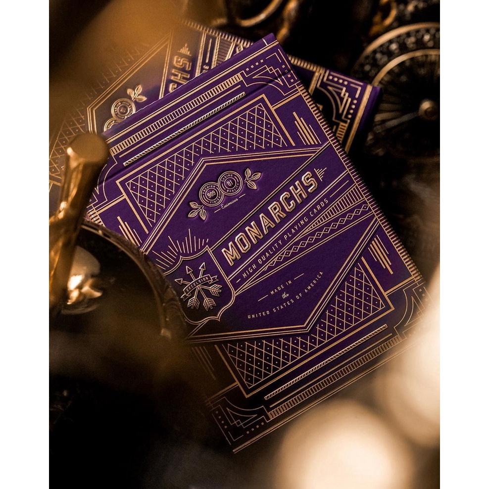 Игральные карты Theory11 Purple Monarch USPCC Bicycle Monarchs, колода, карточные игры, магические трюки