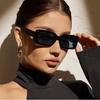 Trendy European & American UV-Protection Sunglasses: Men's and Women's Chic Small Square Frames