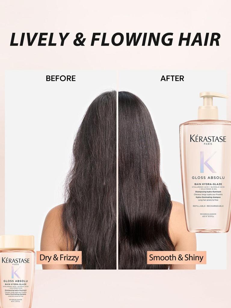 Kerastase Шампунь Gloss Absolu Bain Hydra-Glaze против пушистости 500 мл