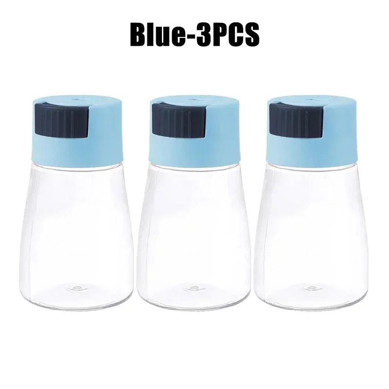 Precision Salt Control Dispenser Sealed Quantitative Seasoning Jars Press Design Spice Storage Containers for Kitchen Cooking