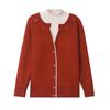 Stylish Faux Two-Piece Velvet Sweater for Middle-Aged & Elderly Women - Warm Knit Base Layer