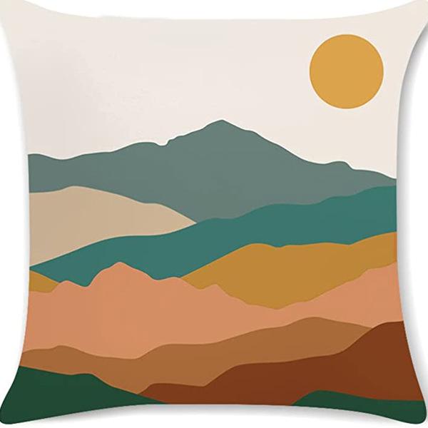 Абстрактная наволочка цвета Моранди, Минималистичная декоративная наволочка, Абстрактная эстетика, Подушка для дивана, Чехол для подушки