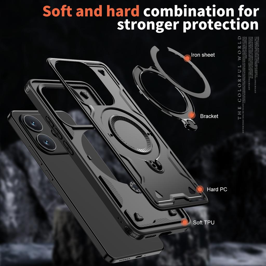 Бронированный чехол с беспроводной зарядкой для Xiaomi Redmi Note 14 5G Note14 Pro Plus Note 13 Pro+ Note13