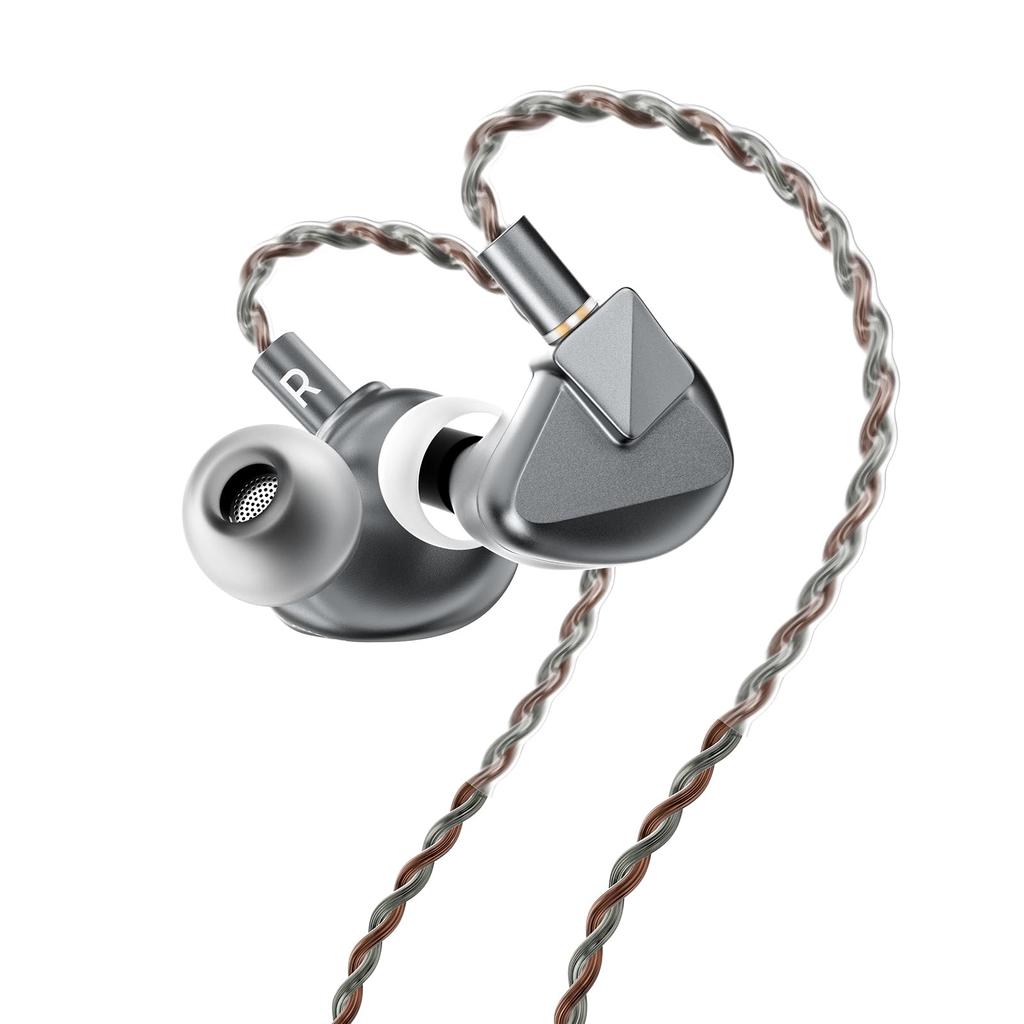 LETSHUOER Hi-Fi Проводные Большие Планарно-Магнитные Проводные Внутриканальные Кабель из Монокристаллической Меди Посеребренный Сменные Наушники "S12 Ultra", 14,8-мм Динамик,