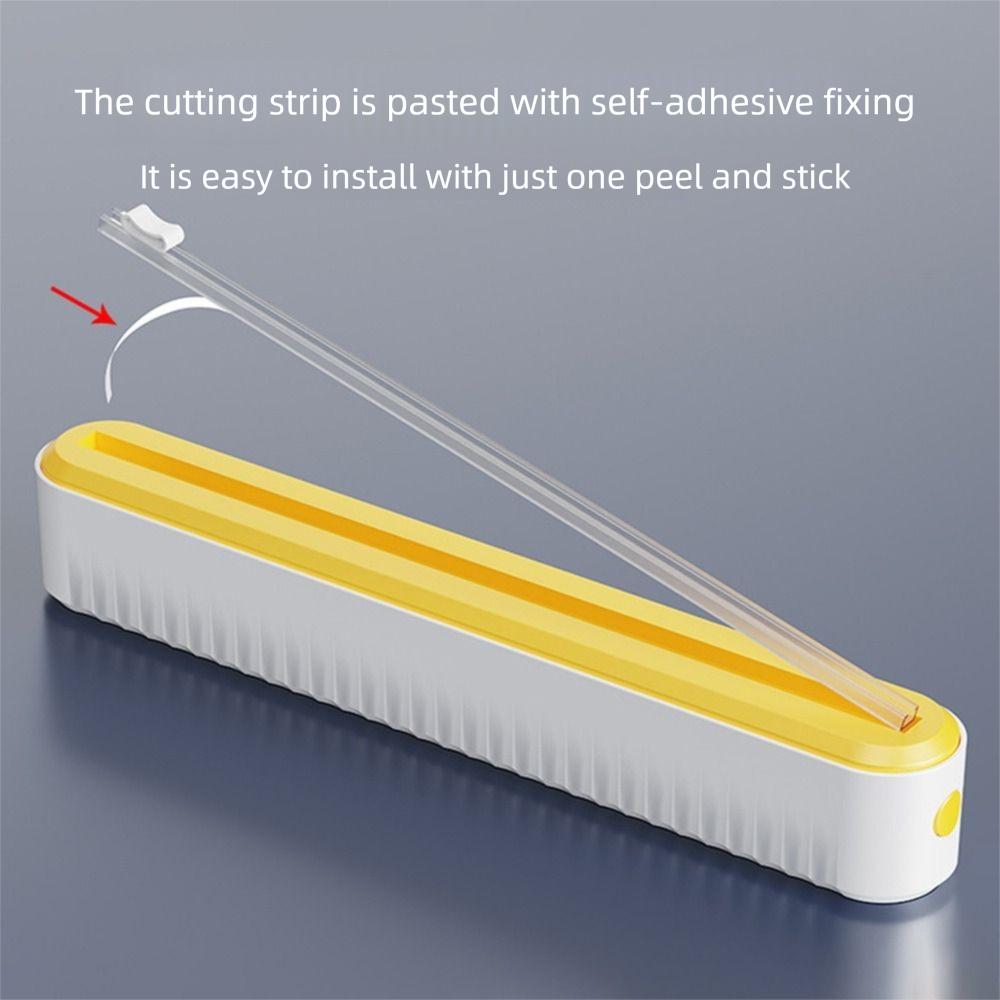 Многоразовый резак для пищевой пленки, настенный держатель для резки свежих пакетов, стретч-пленка