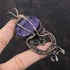 African Amethyst Pendant Copper Wire Wrapped Pendant Gemstone Pendant Unique Copper Design Jewelry Handmade Wire Wrap Jewelry Gift For Women