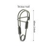 Stainless Steel Stainless Steel Wire Snap Clip Hook Carabiner Key Ring  Belt Clip
