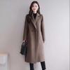 2023 Autumn Winter New Fashion Wool Coat Women Luxury Brand Long Loose Double Breasted Very Warm Wool Coat Elegant Plus Size 3XL