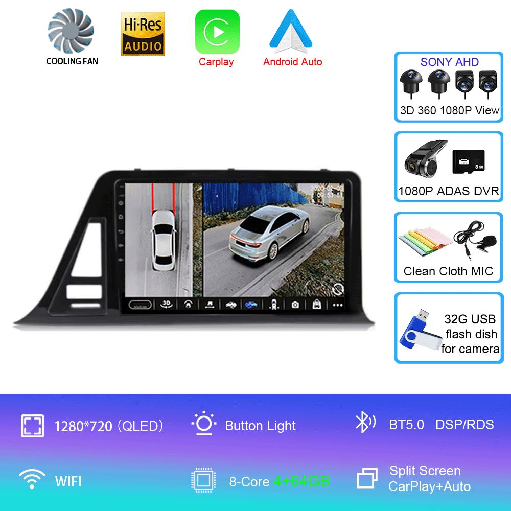 Для Toyota C-HR CHR 2016-2020 автомобильный радиоприемник Android 14 Carplay Auto Screen мультимедийный проигрыватель с правой стороны водителя стерео 2din головное устройство