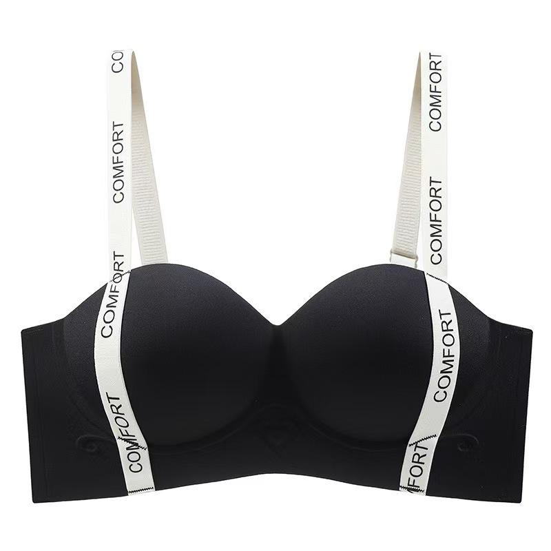 Maillard peach heart half cup underwear women's small breasts show big upper support, no trace, no steel ring, beautiful back, explosive bra cover